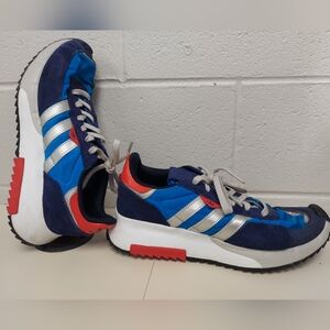 Adidas Originals Mens Retropy F2 GW0511 Mens Size 13 Red White Blue Shoes Silver